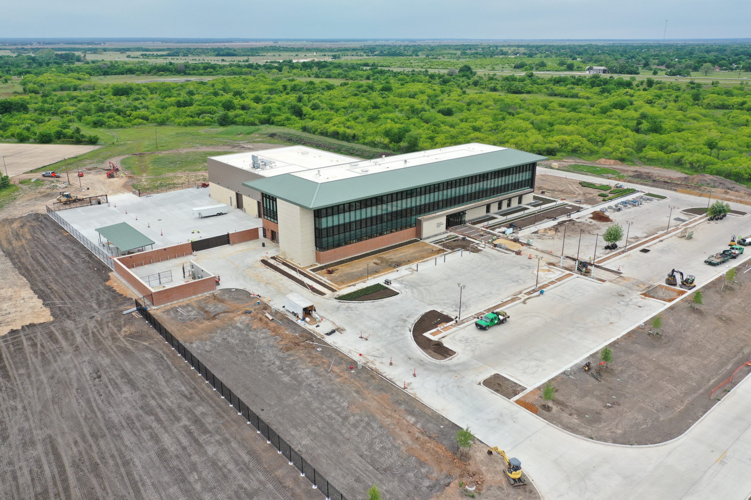 default Aerial view of RIC facility construction progress.