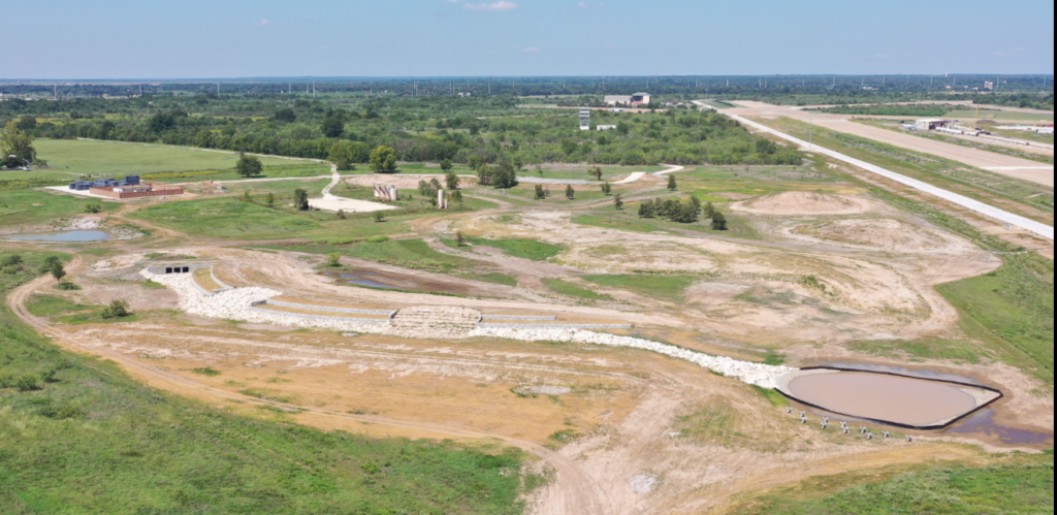 aerial view of the Offroad Test Area at the George H.W. Bush Combat Development Complex.